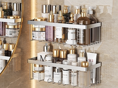 地中海風情擺件組合3D模型 付費與免費資源的探索及化妝品與衛生用品模型的應用